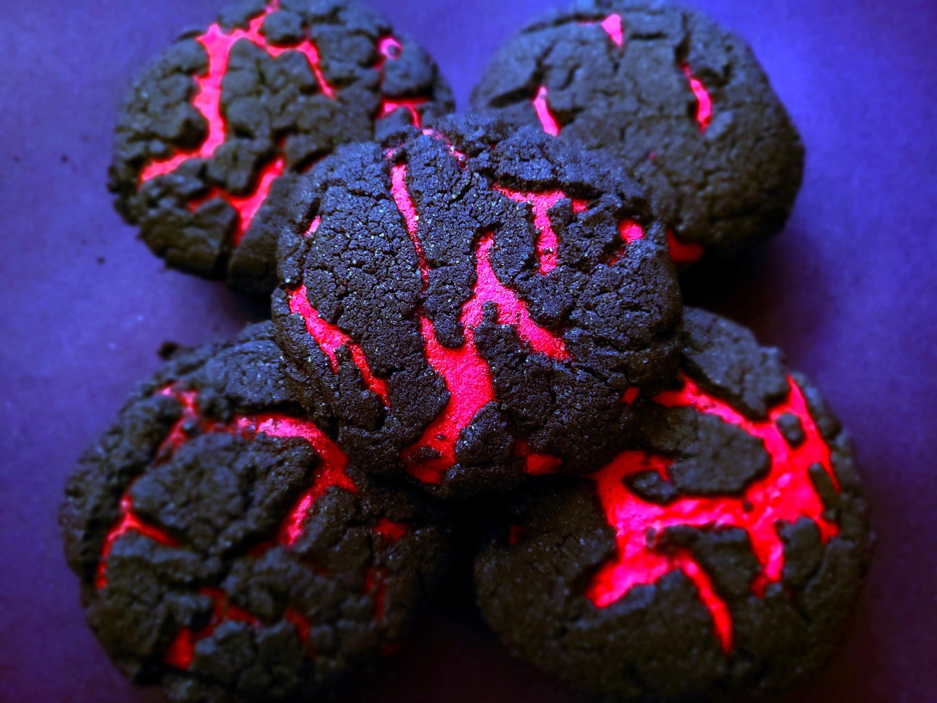 Strawberry Lava-Filled Chocolate Crinkle Cookies in Pressure Cooker