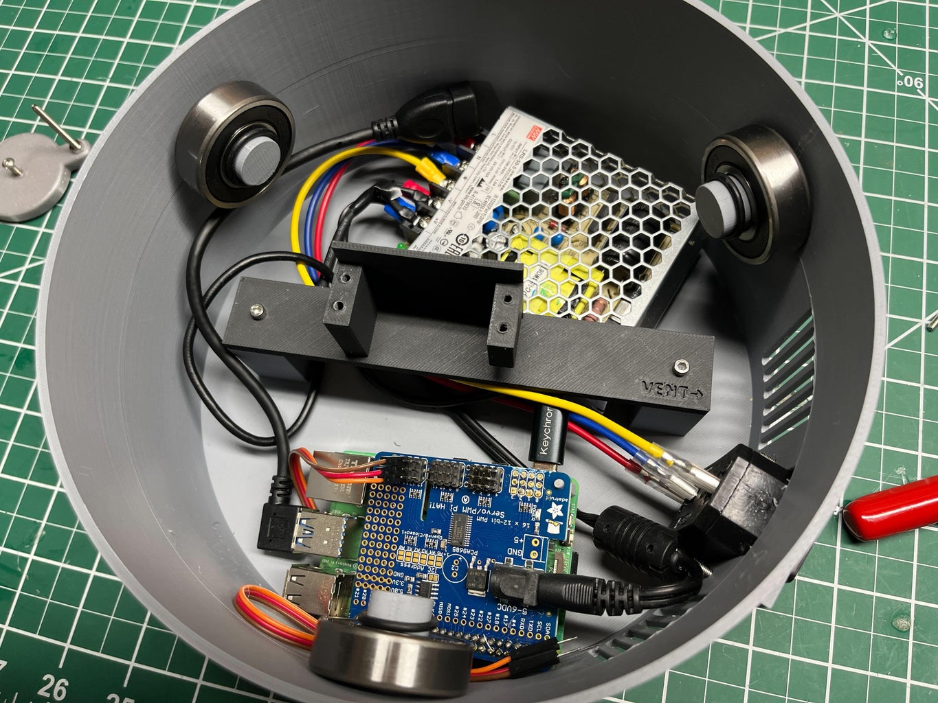 Install Bearings in Turret Base