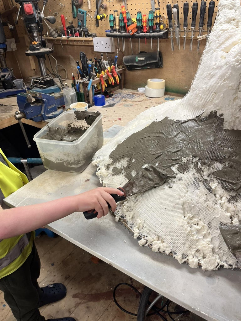 Lathering Concrete