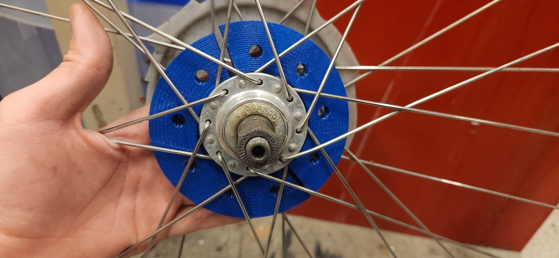 Mounting to the Wheel+sprockets