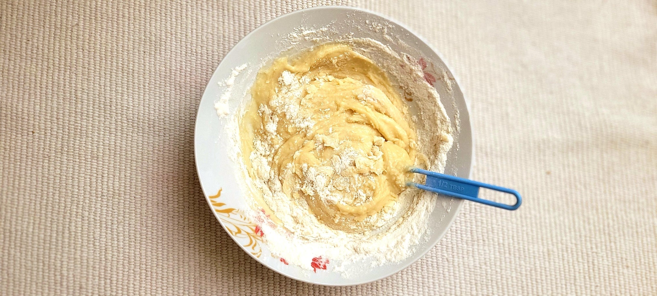 Combine Wet-Dry Ingredients: Red Dough