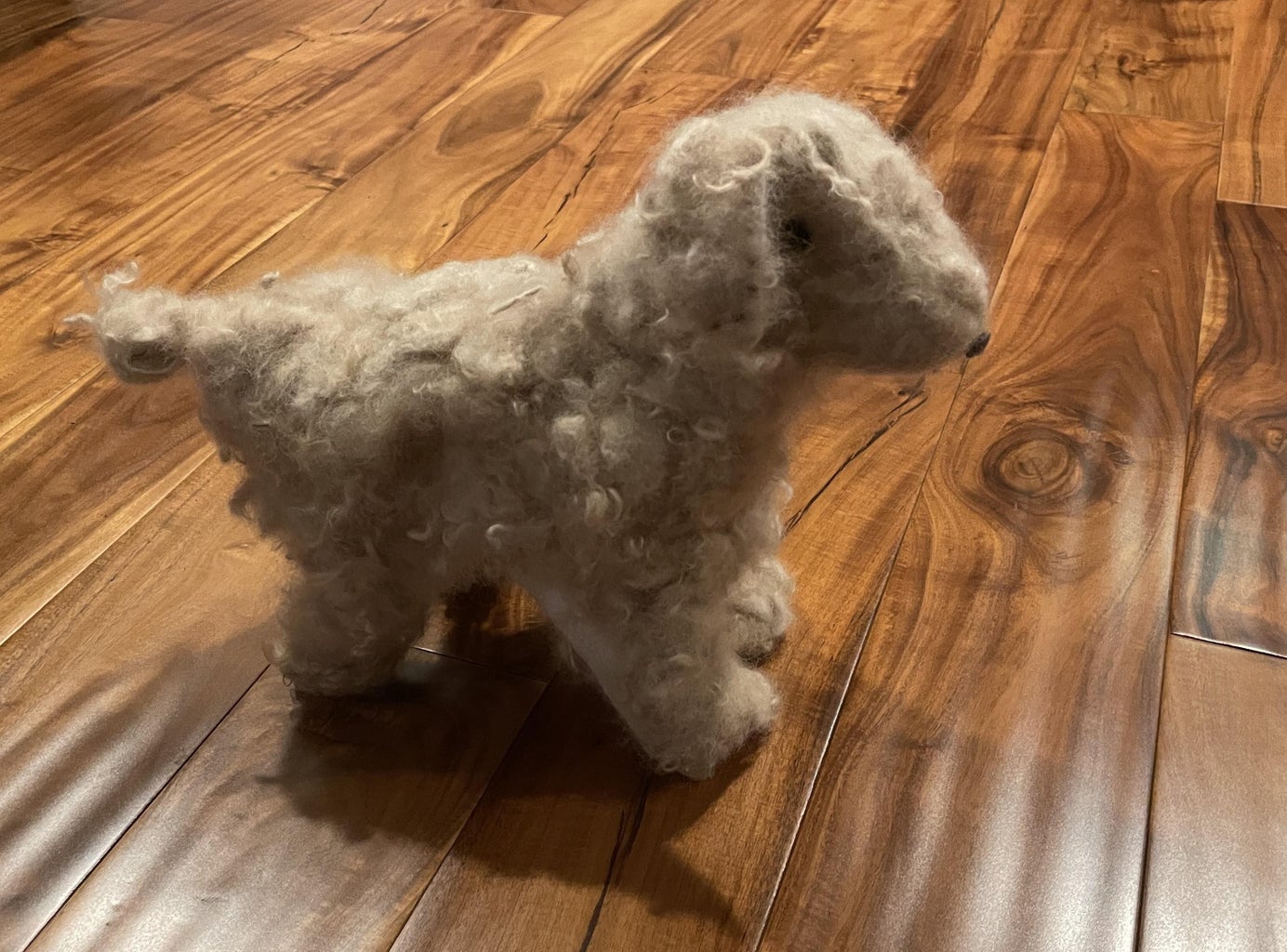Fluffy Walking Robotic Dog (With Tail Wagging, Neck Articulation, and Realistic Decoration!)