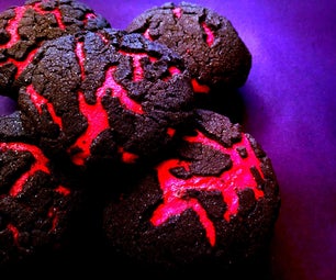 Strawberry Lava-Filled Chocolate Crinkle Cookies in Pressure Cooker