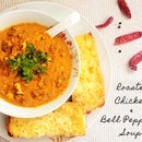 Roasted Chicken Bell Pepper Soup for Lazy Winters