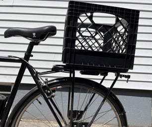 Removable Bike Milk Crate for Yepp Rear Rack With 3D Printed Bracket