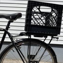 Removable Bike Milk Crate for Yepp Rear Rack With 3D Printed Bracket