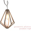 Geometric Plywood Pendant Light