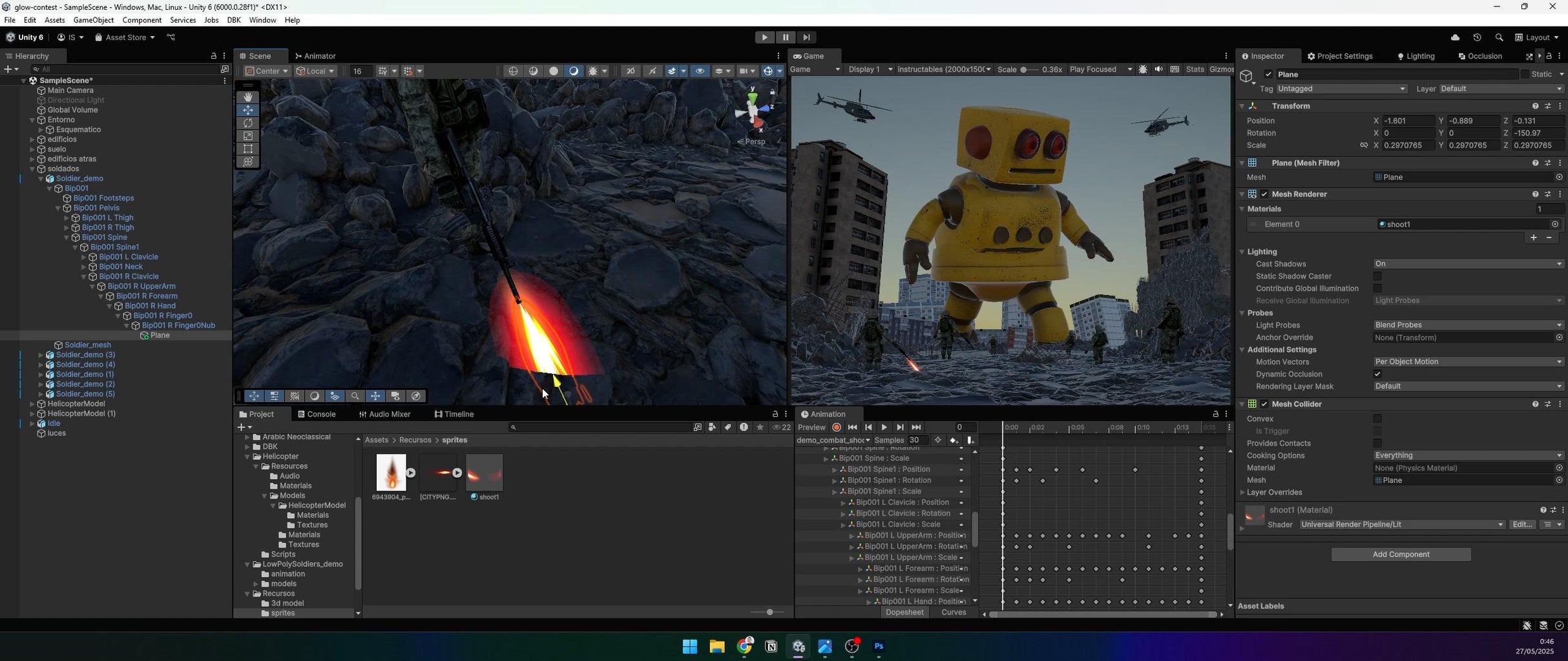 Add Muzzle Flashes and Laser Beams
