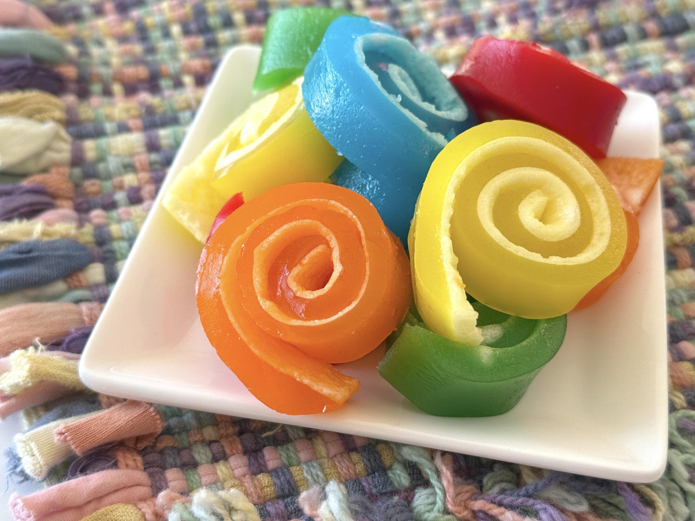 Jello Roll Ups - Jello Pinwheels