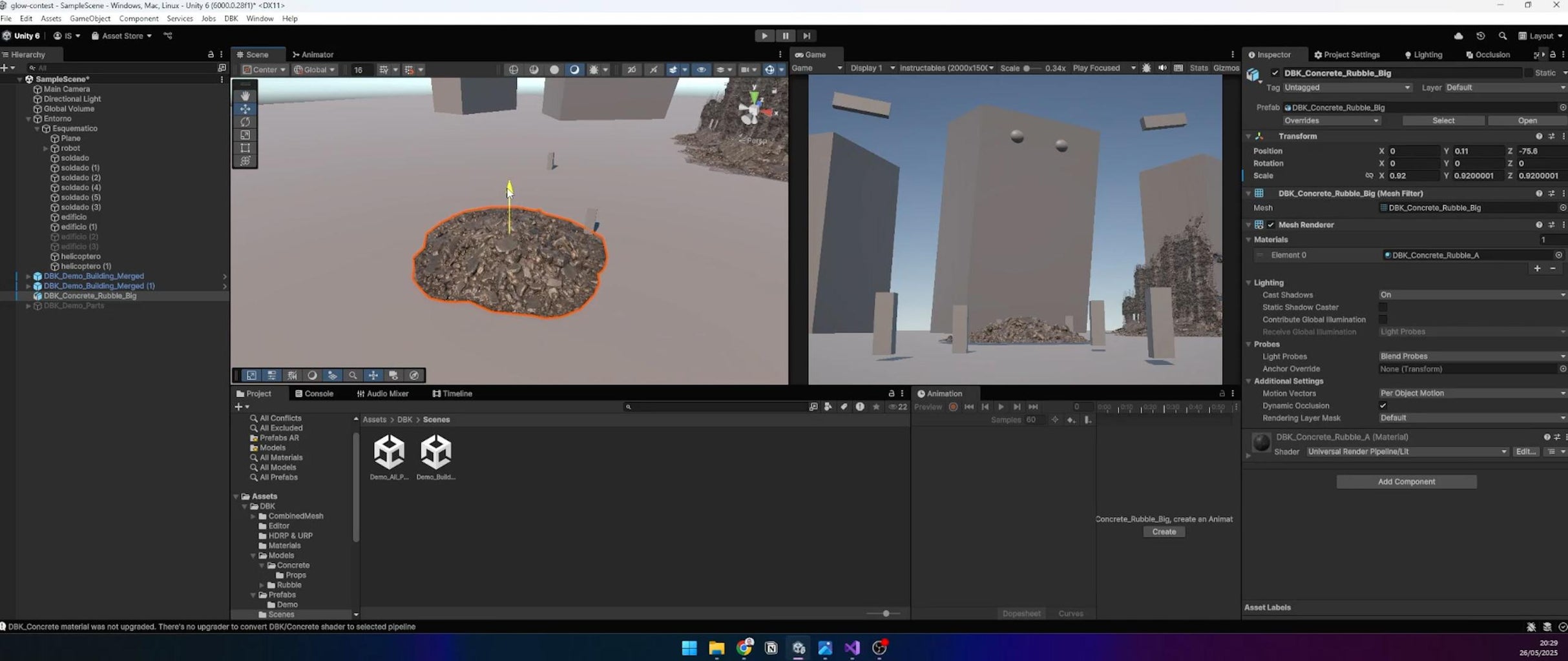 Construct the Ground and Ruins