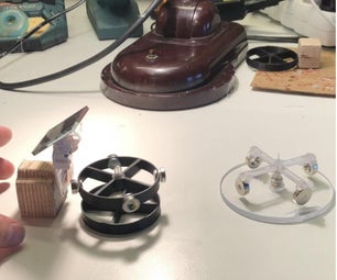 Solar 3D Printed Feris Wheel Pulse Motor With a Low-friction Glass-bearing. Chaotic Motion of Coupled Rotors.