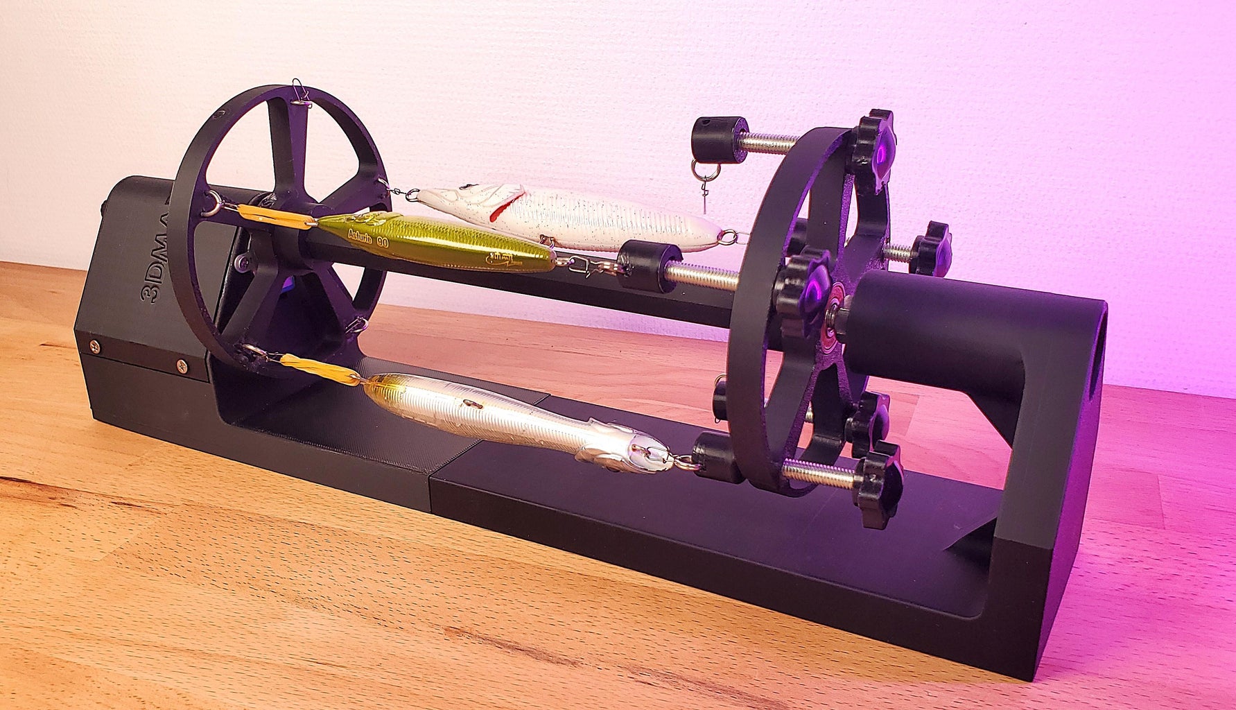 3D Printed Fishing Lure Rotating Drying Station