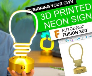 Designing Your Own Desktop LED Neon Shapes in Fusion 360