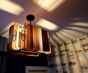 Mid-Century Modern Styled Laser Cut Pendant Light Fixture