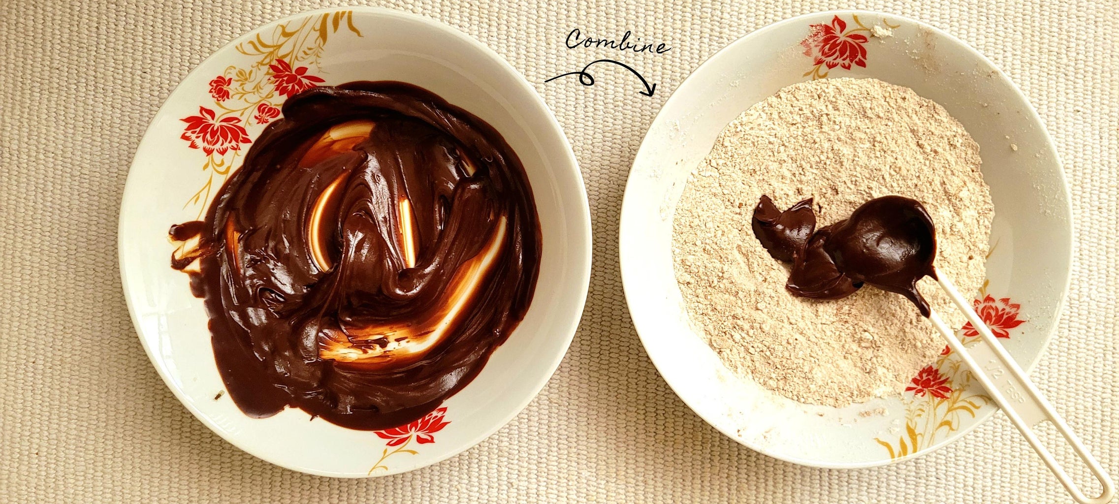 Combine Wet-Dry Ingredients: Black Dough