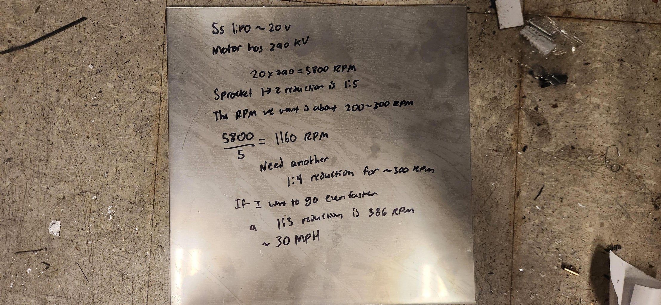 Math and Motor Selection