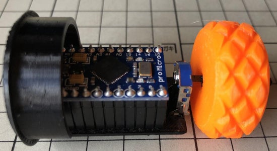 Insert the Shaft Into the Mouse Wheel Encoder