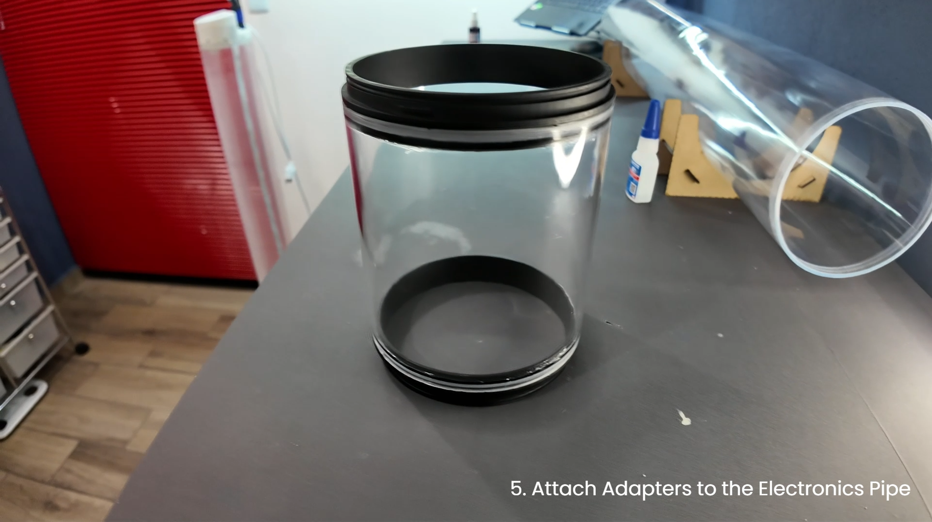 Attach Adapters to the Electronics Pipe
