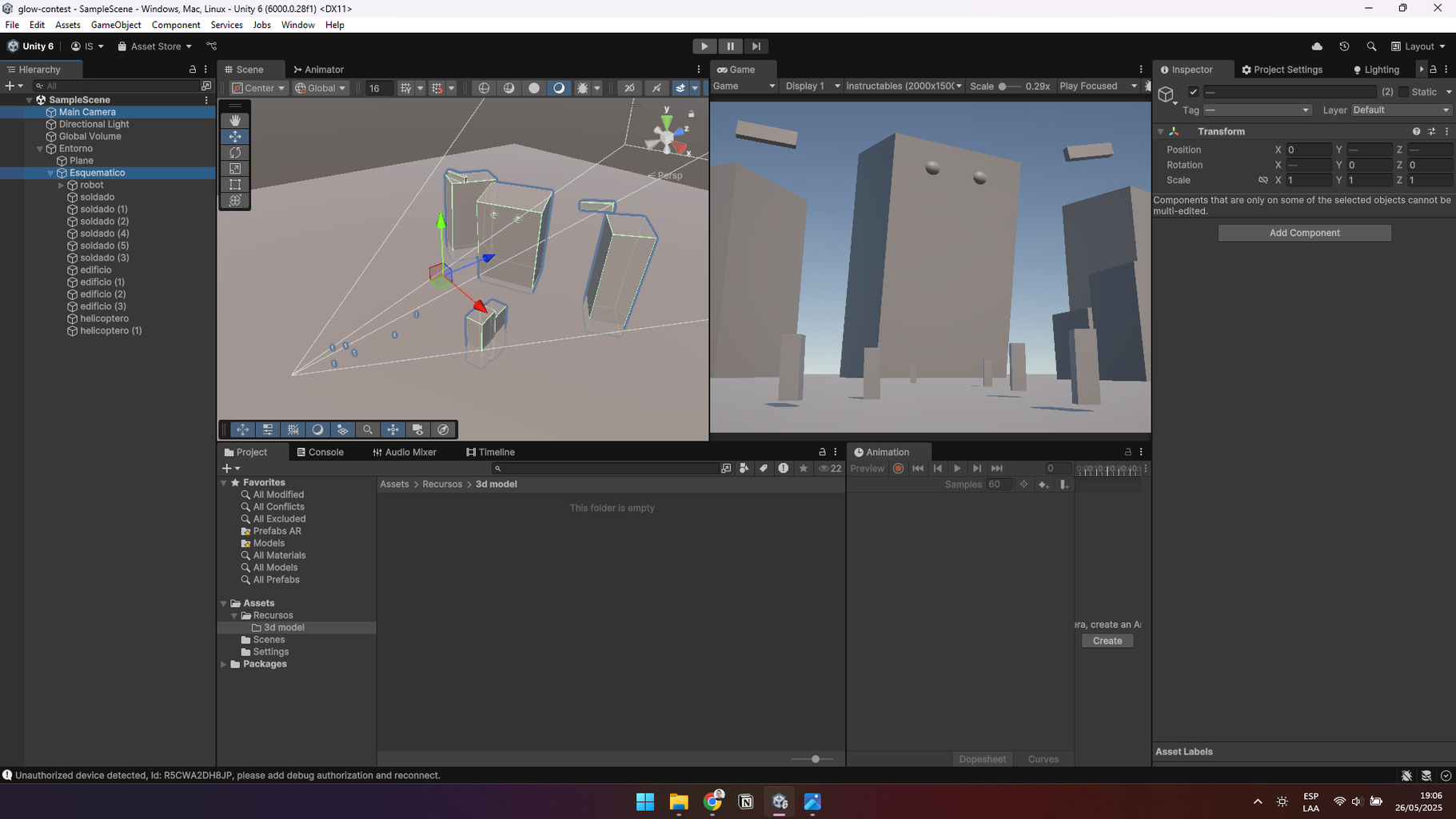 Build the Scene Schematic