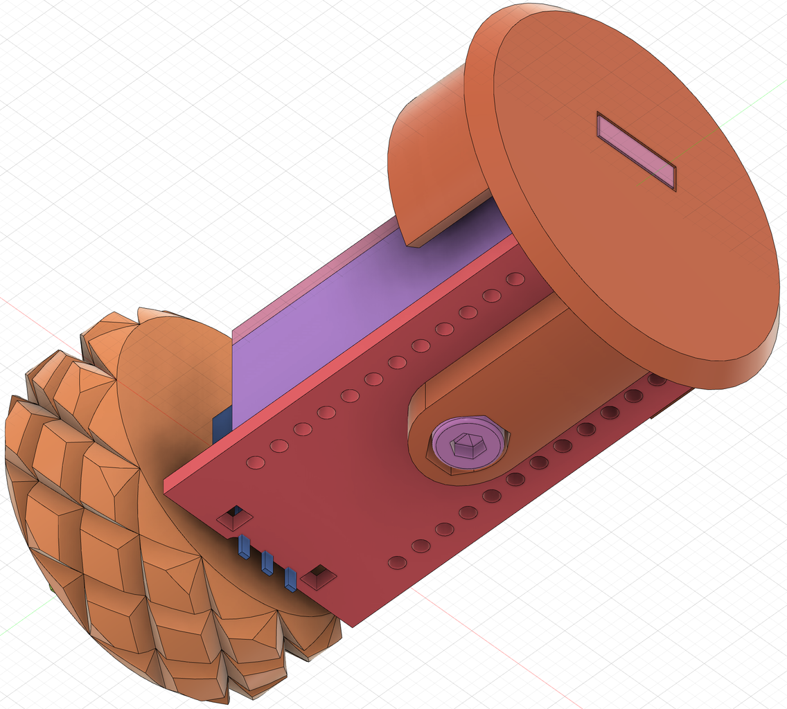 Insert the Shaft Into the Mouse Wheel Encoder