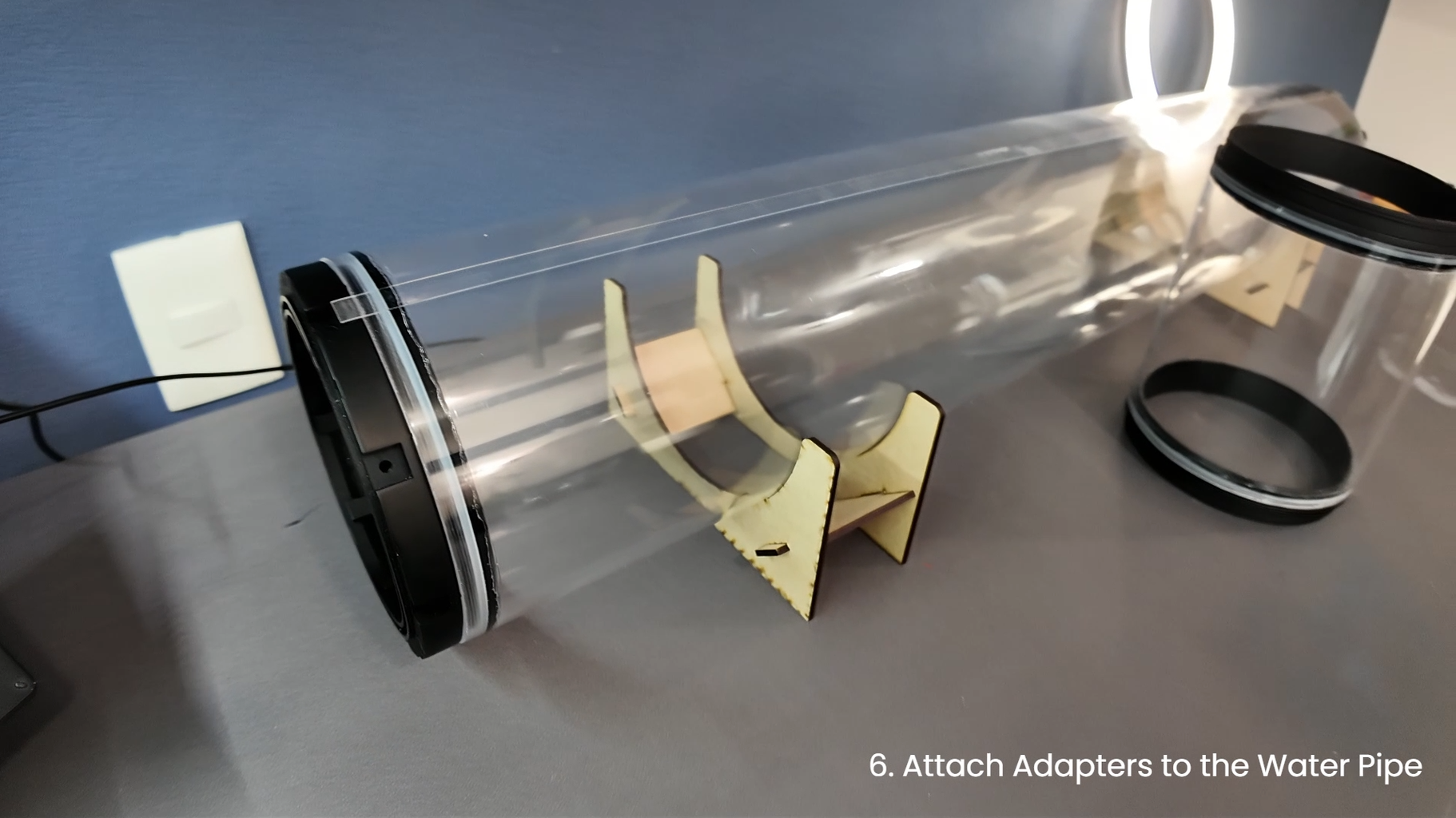 Attach Adapters to the Water Pipe