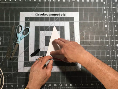 Trace, Cut and Fold the Wing Flap