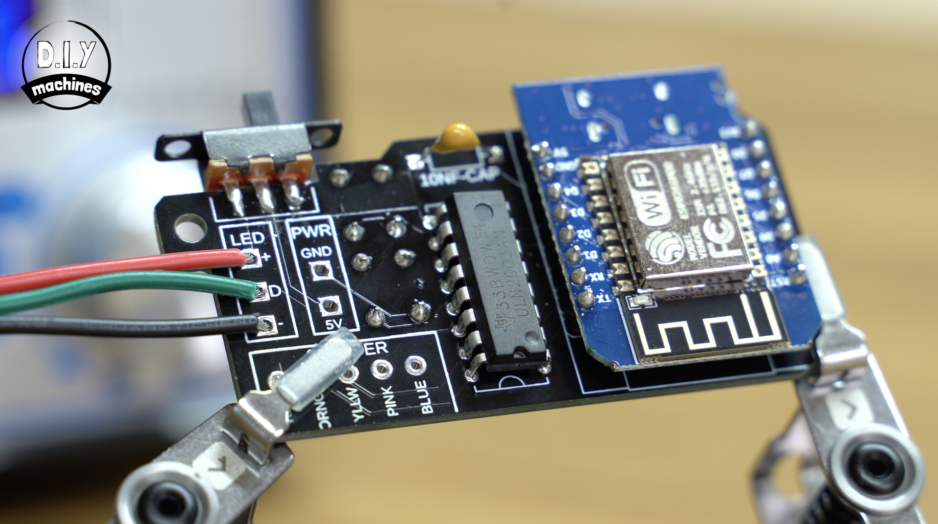 Electronics - Soldering the Microcontroller & LED Connection