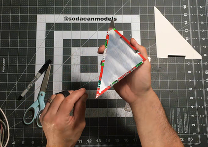 Trace, Cut and Fold the Wing Flap