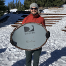 Snow Sled Made From a TV Satellite Dish