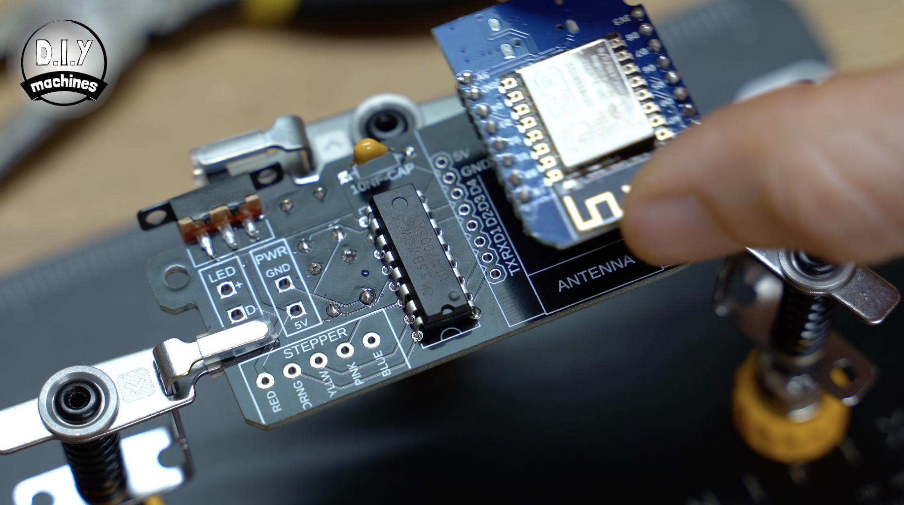 Electronics - Soldering the Microcontroller & LED Connection