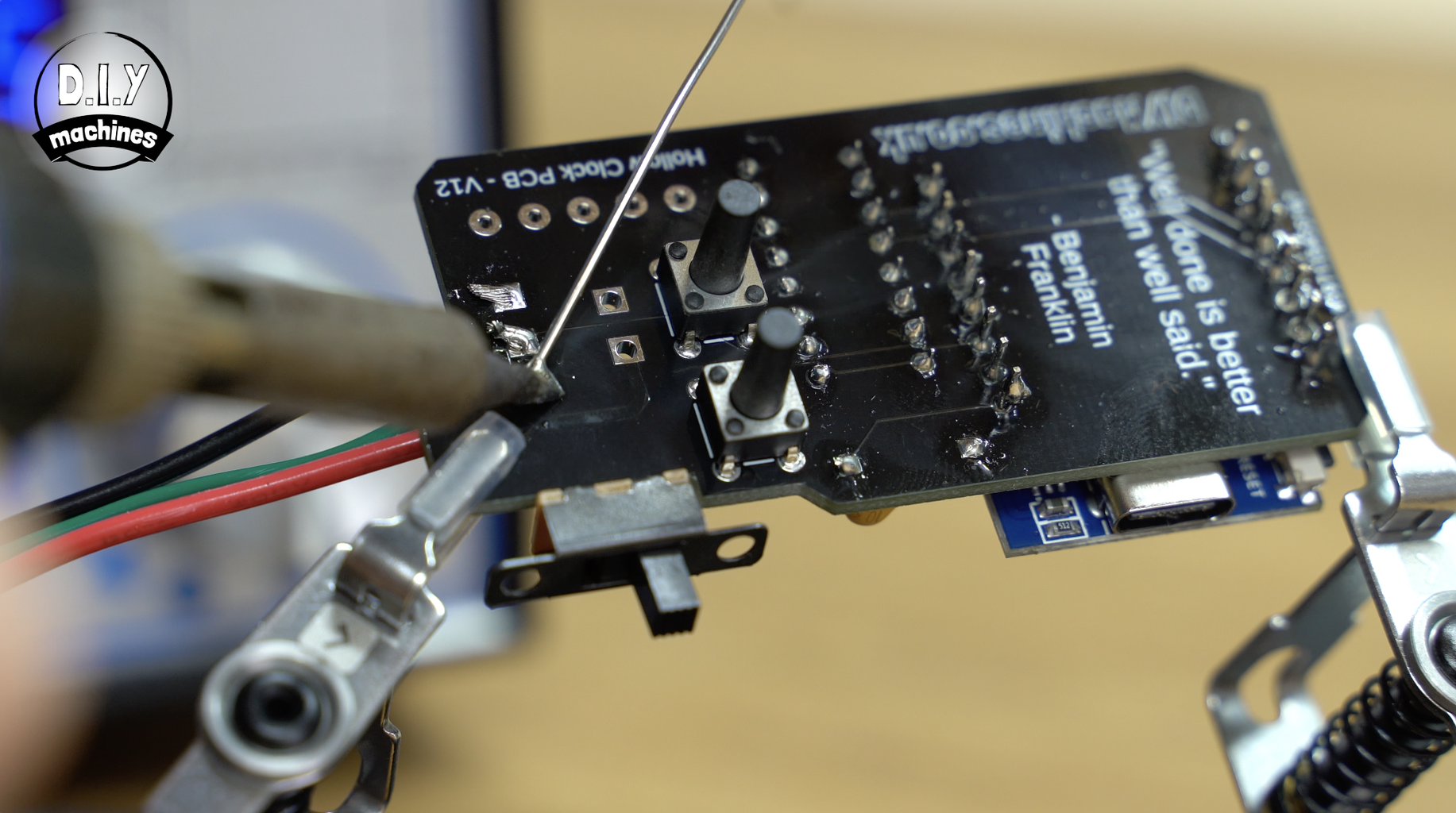 Electronics - Soldering the Microcontroller & LED Connection